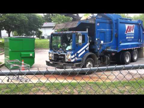 Blue Trash Truck