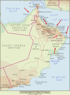 Muscat Oman Map