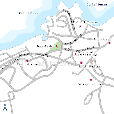 Muscat Oman Map